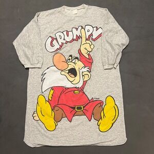 Vintage Grumpy Dwarf One Size‎ Sleep T Shirt Nightie 90s OSFA Disney Snow White